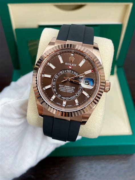 rolex sky dweller chocolate